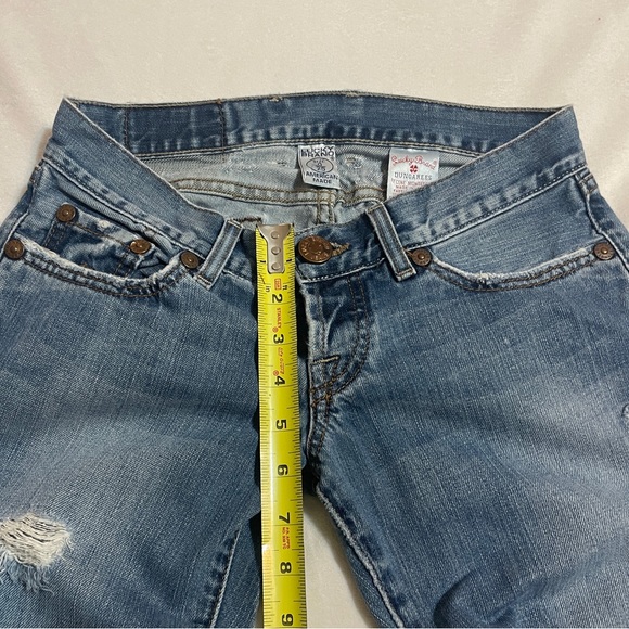 Lucky Brand Jeans-low rise, bootcut, medium fade, button fly SIZE 0/25 - Picture 2 of 5